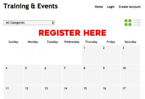 Register for Training and Events